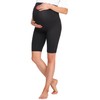 Be Mammy BE20-259 Women's Short Maternity Leggings, black