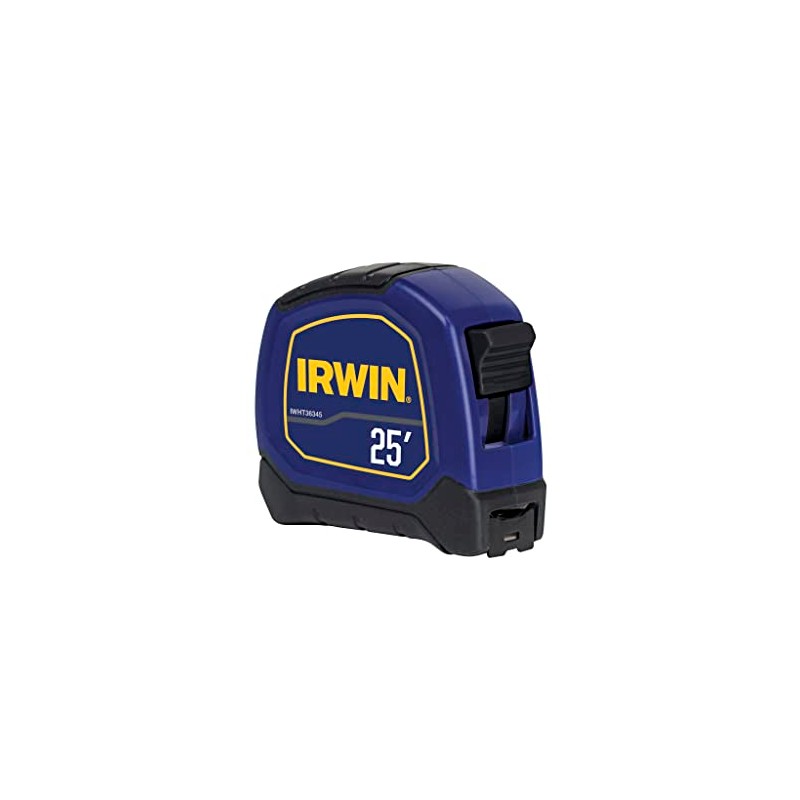 IRWIN Bi-Material Tape Measure, 25-ft Imperial (IWHT36345)