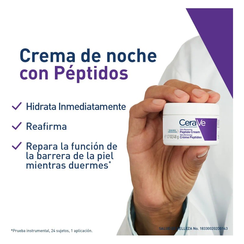 Cerave Skin Renewing Crema Noche Péptidos 48g