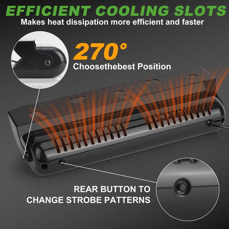 10L0L Golf Cart LED Strobe Light -Universal Emergency Strobe Light