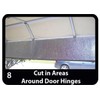 NASATEK SSR 2 Car Garage Door Reflective White Foam Core