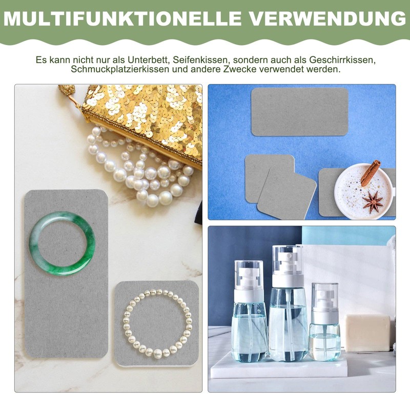 Absorbent Diatomite Coasters for Bathroom - Pack of 6 Water