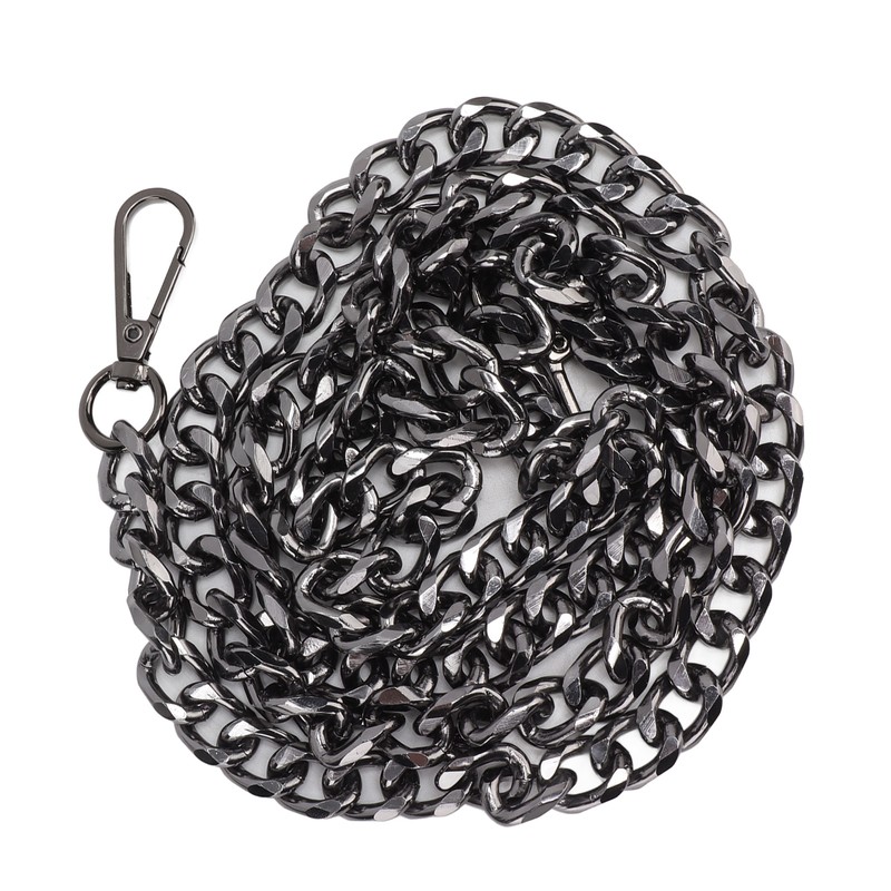 8pcs Curb Chain 8 Side Milled Straight Buckle 1.2meter DIY