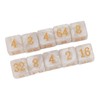 30PCS Number Dice Six Sided Multiples of 2 Number Plastic