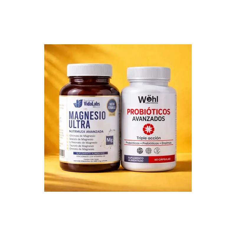 Magnesio Ultra Nutrientes Vidalabs México Probióticos Avanzados Whl Sabor Sin