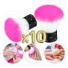 10 Brocha Maquillaje Profesional Bledo Rubor / Retiro Polvo Color