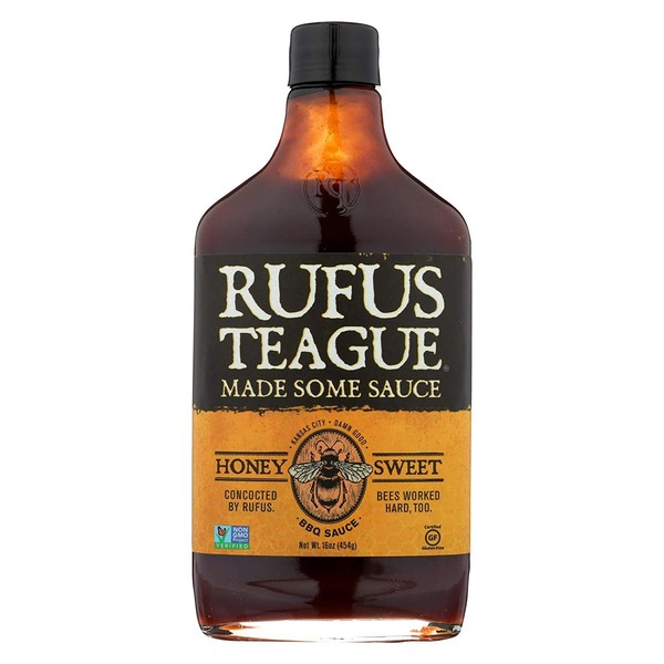 Rufus Teague Honey Sweet BBQ Sauce, 16 Ounce - 6 per case.
