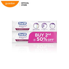 Oral-B 3D White Luxe Glamorous White 95G (Pack Of 2)