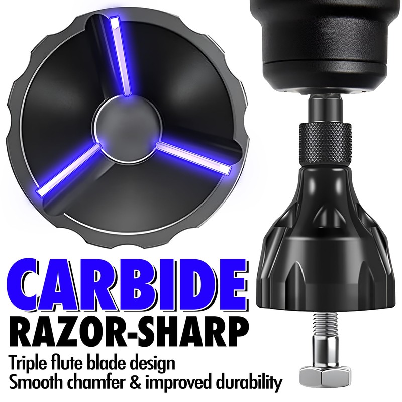 Deburring External Chamfer Tool, with Tungsten Carbide Blade, Deburring Chamfering