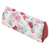 Pearl 092678 Eyeglass Case, White, Semi-Hard, Magnetic, Floral Pattern