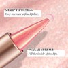 Prreal Metallic Glitter Lipstick, 2-in-1 Gradient Lip Liner and Lipstick,