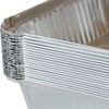 Pack of 50 Aluminium Disposable Foil Food Container with Lids,