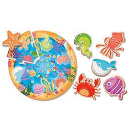 Liscianigiochi MONTESSORI LEGNO PUZZLE ROUND