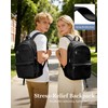 WEPOET Lightweight School Backpack for Women Men, Multi Pocket Backpack