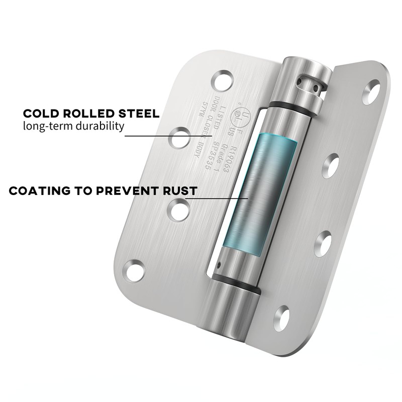Self Closing Door Hinges 2 Pack 4 Inch Spring Hinges