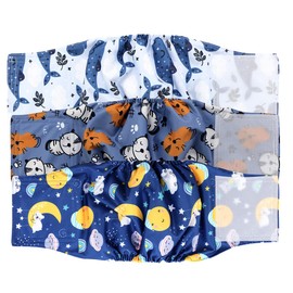 Hi Sprout Reusable Male Dog Diaper, Washable Dog Belly Band, Durable and Absorbent Cloth Doggie Belly Wrap (Pack of 3)-Dreaming, XL