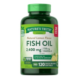 Nature's Truth Omega 3, 120 Cápsulas, 2400 Mg Por Cada 2 Cáp