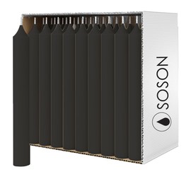 Simply Soson 4.5 inch Ritual Taper Candles Bulk, Mini Taper Candles - 42 Black Chime Spell Candles - Small Taper Candle Stick, Use as Witchcraft Supplies, Altar Candles, Unscented Prayer Candles