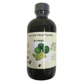 OliveNation Key Lime Flavor Fountain, Concentrated Water Soluble Flavoring for Beverages, Ice Cream, Soda, Non-GMO, Gluten Free, Kosher, Vegan - 8 Oun
