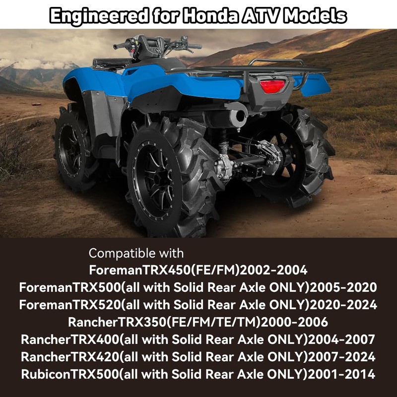 Heavy Duty 2" Receiver Hitch for Honda Rancher TRX420 (2007-2024),