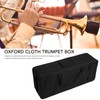 Trumpet Storage Box with Shoulder Strap Multiple Compartments Oxford Cloth