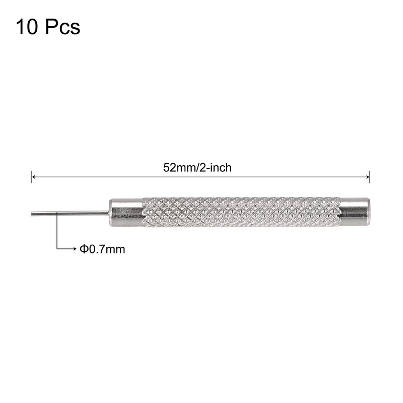 sourcing map Watch Band Pin Punch 0.7mm Dia Watch Straps