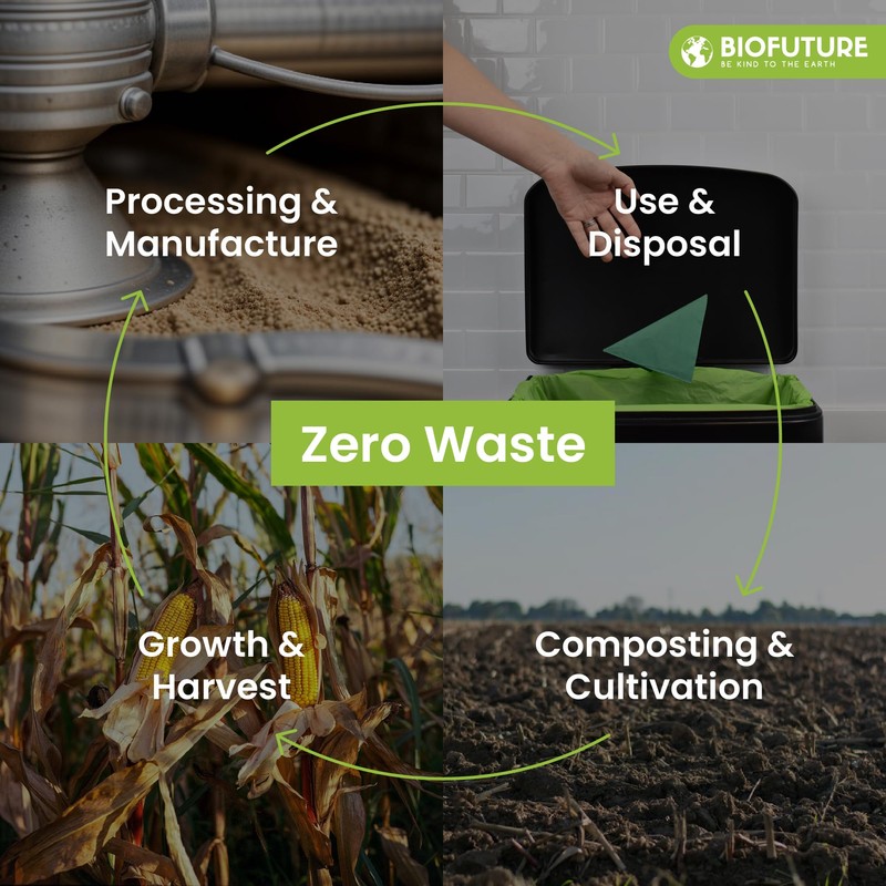 Biofuture Biodegradable Napkins | Premium 100% Eco-Friendly Disposable Cocktail Napkins