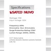 Satco 65-1221 4FT 19W LED Strip Light, CCT Selectable 2700K-5000K,