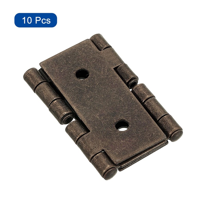 sourcing map Double Acting Hinges Folding Screen, 10Pcs 2.13" Double