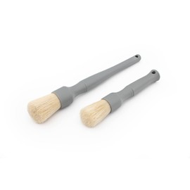 Detail Factory Boar Hair Detailing Brush Set, Comfortable Grip and Heavy-Duty Scrubbing for Interior, Exterior, Engine Bay, Wheels, Exhaust Tips, Textured Plastic