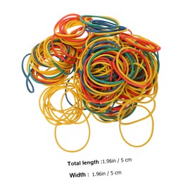 OHPHCALL 100pcs Thick Elastic Bands Rubber Bands Elastic Cord Multi-function Crafts Binding Portable Home Office Decor