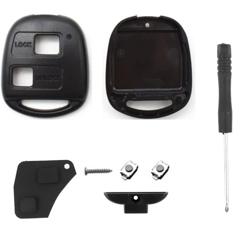 SLshiBo Toyota Key Shell 2 Buttons Key Replacement Housing for