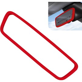 Marco protector de espejo retrovisor de coche, cubierta de silicona para espejo retrovisor automático, compatible con modelos 3 y Y, decoración de marco de vista trasera, decoración de