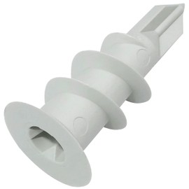 AERZETIX - C57869 - Set of 50 Dowels Self-Drilling 8 x 34 mm for Plasterboard - for Screws M3.5/4.0mm - Fixing System in Drywall Renovation - Plastic