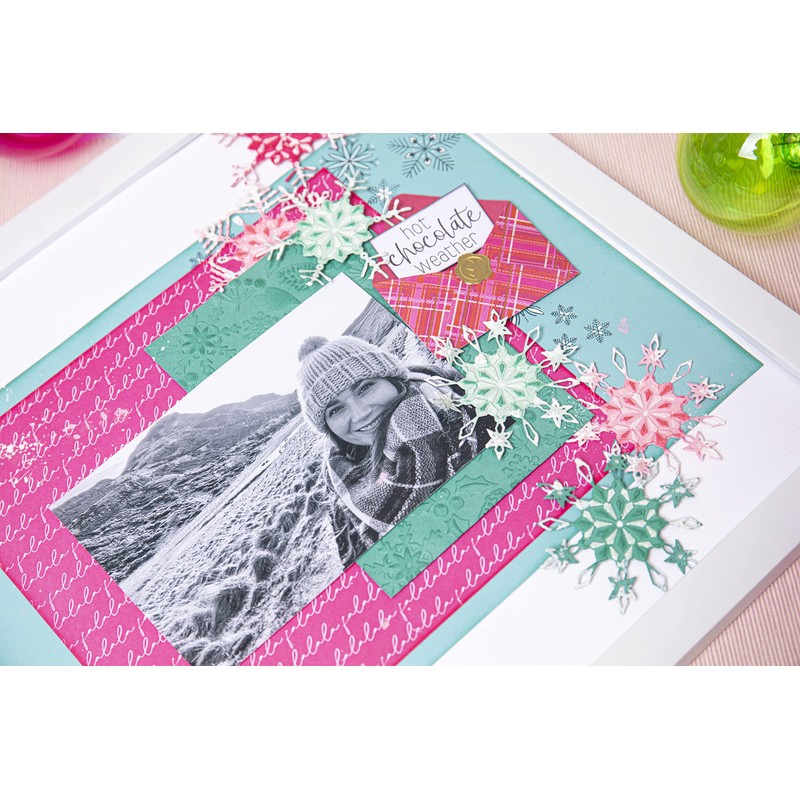 Cartella per goffratura a più livelli Sizzix Textured Impressions Winter