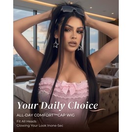 Arabella Hair 5x6 Glueless Wigs Human Hair Pre Plucked Pre Cut 230% Density Straight Human Hair Wigs No Glue HD Lace Front Closure Ready to Wear Black Wigs 100% Human Hair for Black Women 18inch