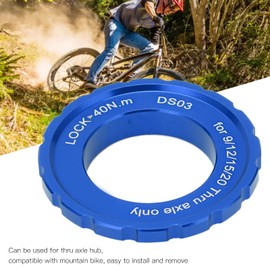 Centerlock Lockring, Centerlock Lock Cover Ring Disco Rotor Lockring Accesorio de bicicleta Centerlock Rotores Herramienta para bicicleta de montaña(Azul)