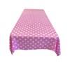 ArtOFabric Decorative Cotton Tablecloth in White Polka Dot on Light