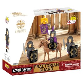 COBI 20072 Imperium Romanum Praetorian Guard, Roman Soldiers Construction Set, 47 Pieces, 3 Figures with Horse, from 6 Years