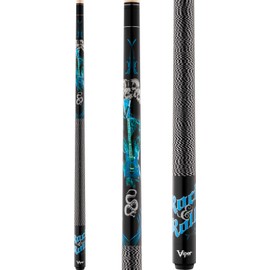 Viper by GLD Products Underground 58" 2-Piece Billiard/Pool Cue, Rock & Roll, 18 Ounce,Blue,50-0653-18