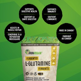 IRONVEGAN IRONVEGAN Fermented L-Glutamine, 400 GR