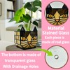 Entlityful Yellow Cat Plant Pot with Drainage,Cute Planters for Indoor