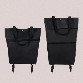 Wheeled Shopping Cart & Market Carrier Shopping Cart 2ea