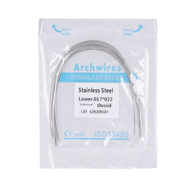 50pcs Dental Orthodontic Arch Wire Stainless Steel Orthodontic Rectangular Arch