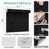 VEELIKE Black Mottled Self Adhesive Velvet Drawer Liners for Dresser