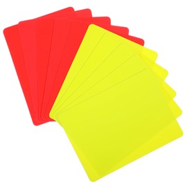 Tyqour Pack of 10 Football Referee Cards, Yellow and Red Card Football Referee, Red and Yellow Card of Football, Referee Tool for Football Matches for Competition