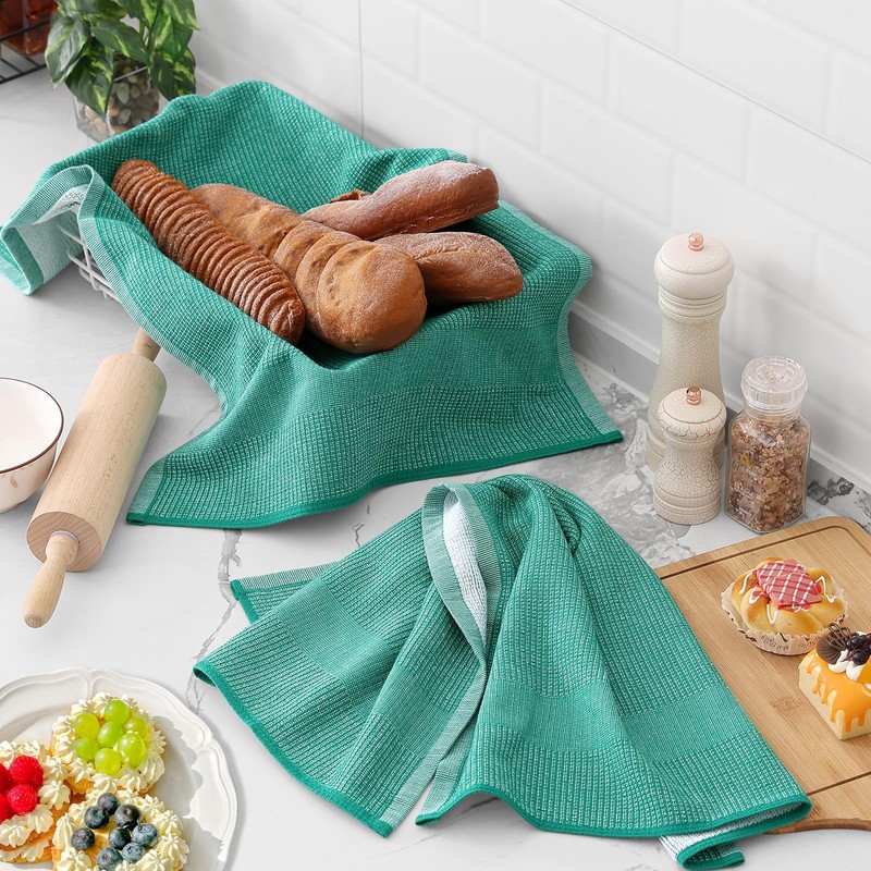 Homaxy Premium Kitchen Towels(18”x 28”, 6 Pack), Large Cotton Kitchen