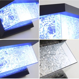 Wrasse Outdoor Wall Lights 20W Modern Porch Light Sconce 120V Exterior Lighting Fixtures Blue Wall Mount Sconce Wired for House/Garage Front Door