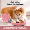 ZOURYNUA Dog Lick Bowl, Non-Slip Dog Slow Feeder Licking Mat