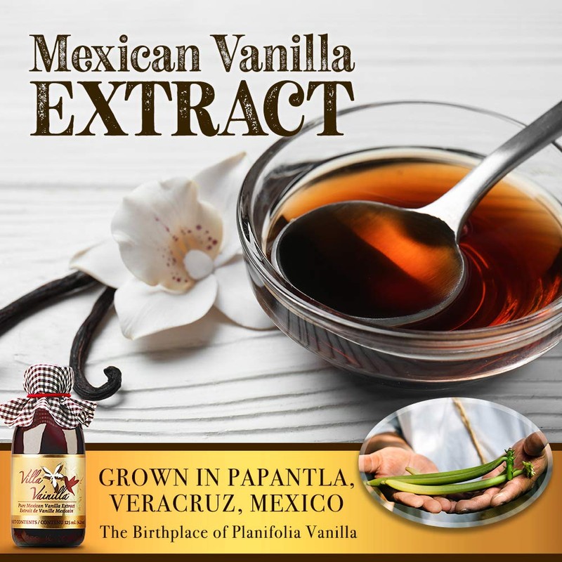 Villa Vainilla Pure Vanilla Extract - Premium Concentrated, Real, Natural,